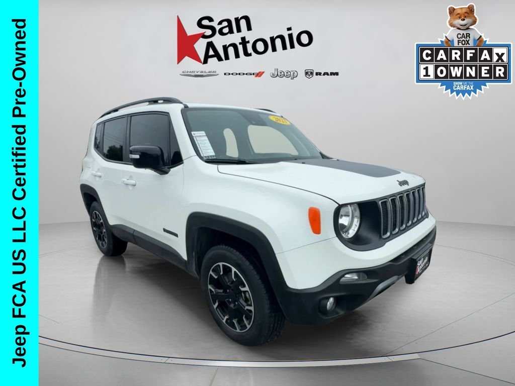 Certified Used 2023 White Jeep Altitude image 1