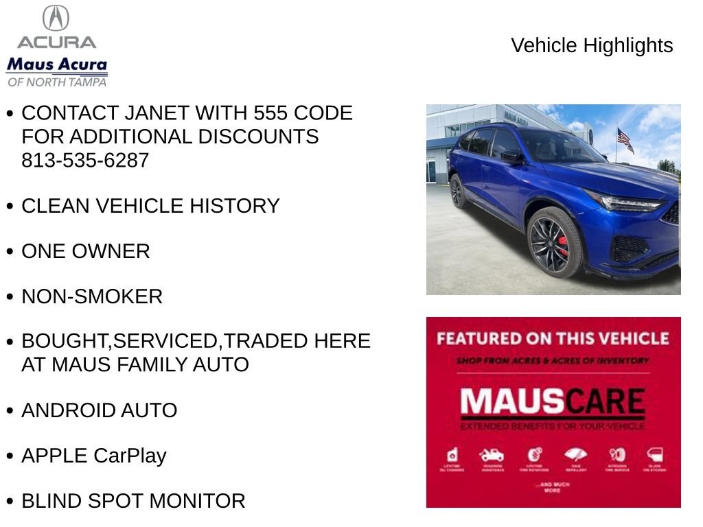 Used 2024 Blue Acura Type S w/Advance Package image 8