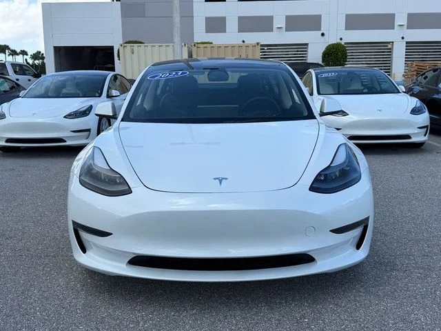 Used 2023 Tesla Model 3 Base with VIN 5YJ3E1EA6PF497878 for sale in Delray Beach, FL