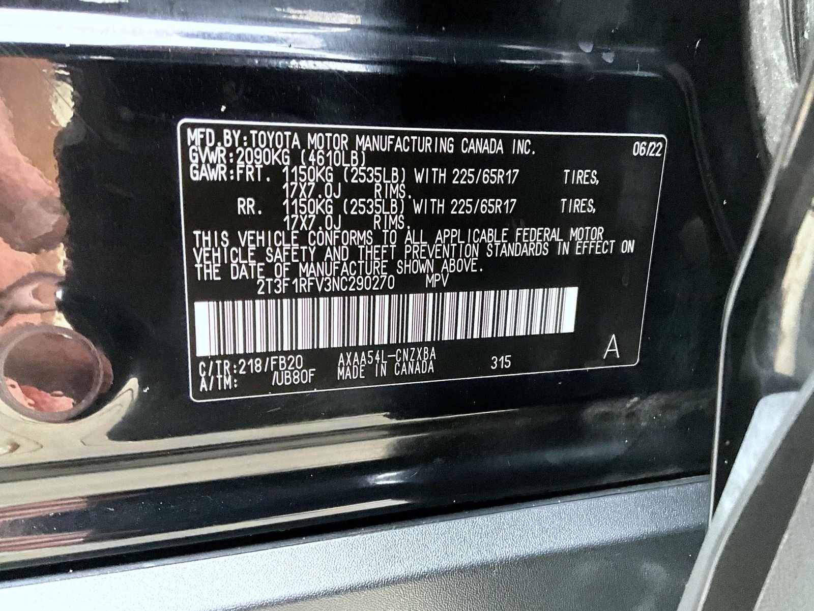 Used 2022 Black Toyota LE image 27