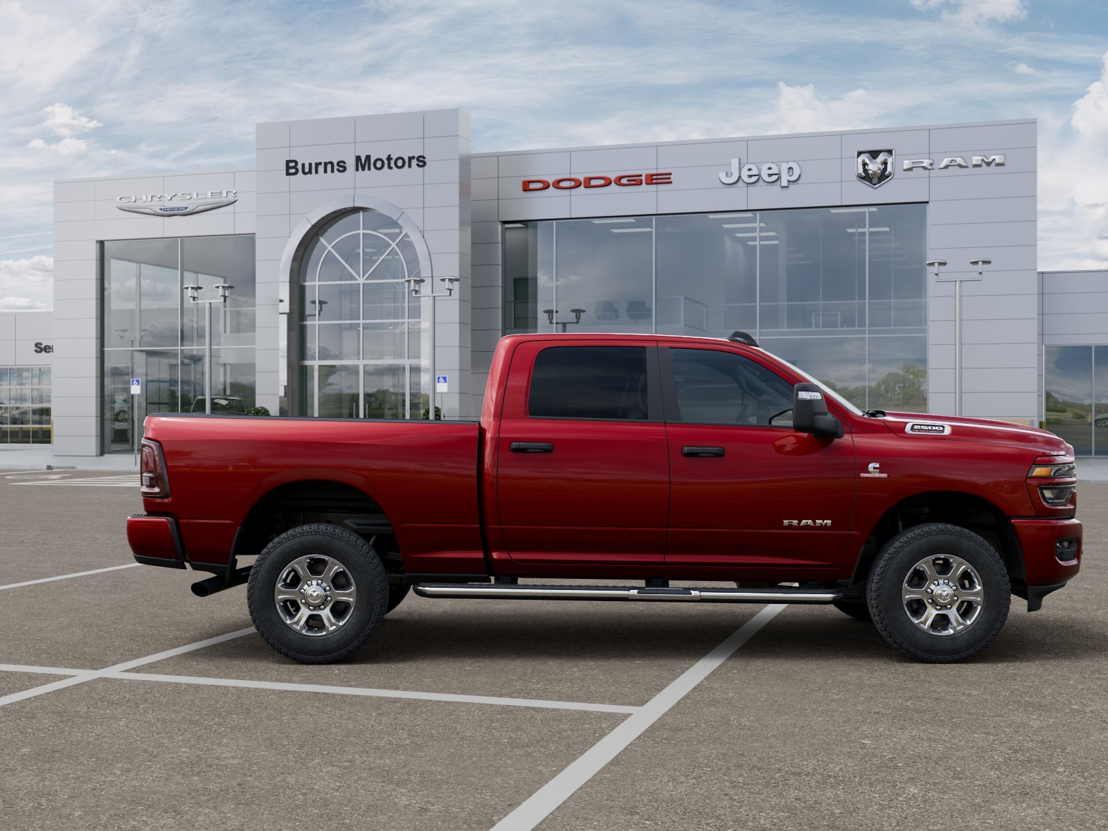 New 2027 Molten Red Pearl-Coat Exterior Paint RAM Lone Star image 47