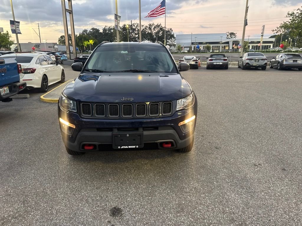 Used 2017 Blue Jeep Trailhawk image 2