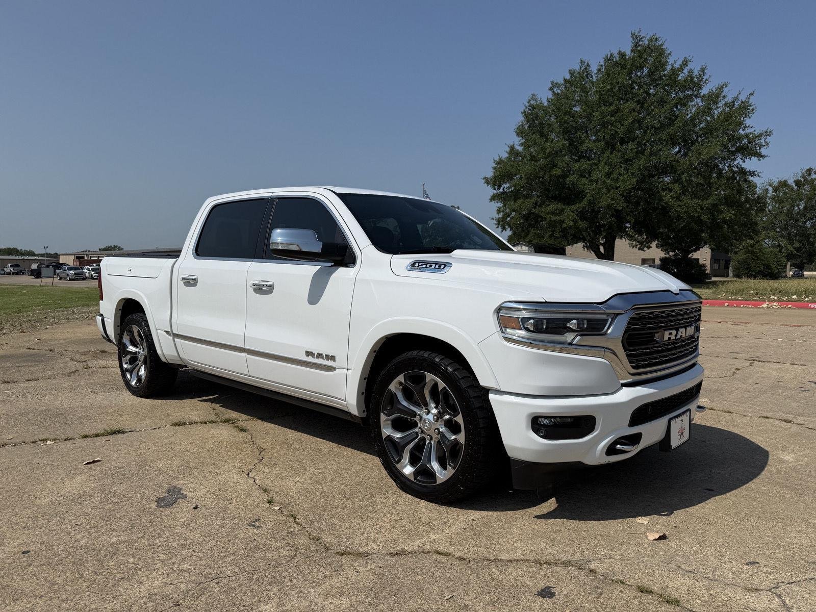 Used 2021 Ivory White Tri-Coat Pearlcoat Ram Limited image 1