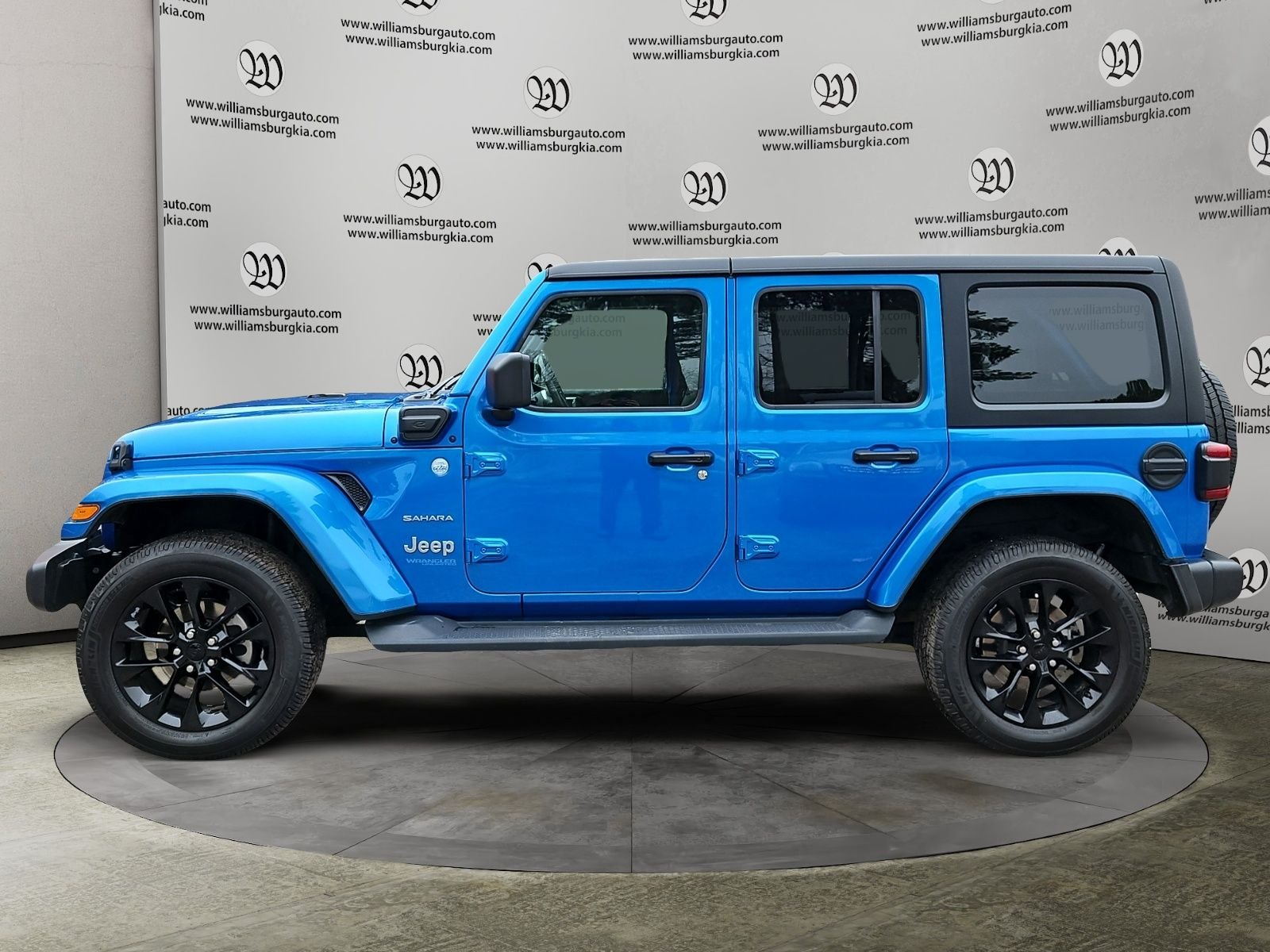 Used 2021 Jeep Wrangler Unlimited Sahara 4XE with VIN 1C4JJXP68MW802738 for sale in Williamsburg, VA
