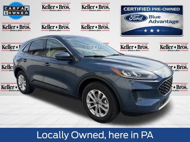 Certified Used 2020 Blue Metallic Ford SE image 1