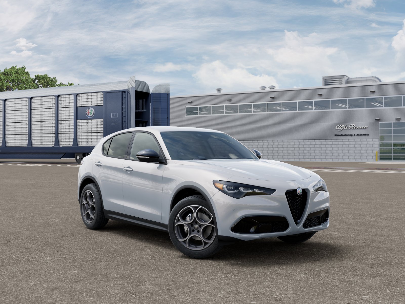 New 2026 Moonlight Gray Metallic Exterior Paint Alfa Romeo Base image 3