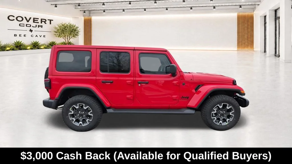 New 2026 Firecracker Red Clear-Coat Exterior Paint Jeep Sahara image 14