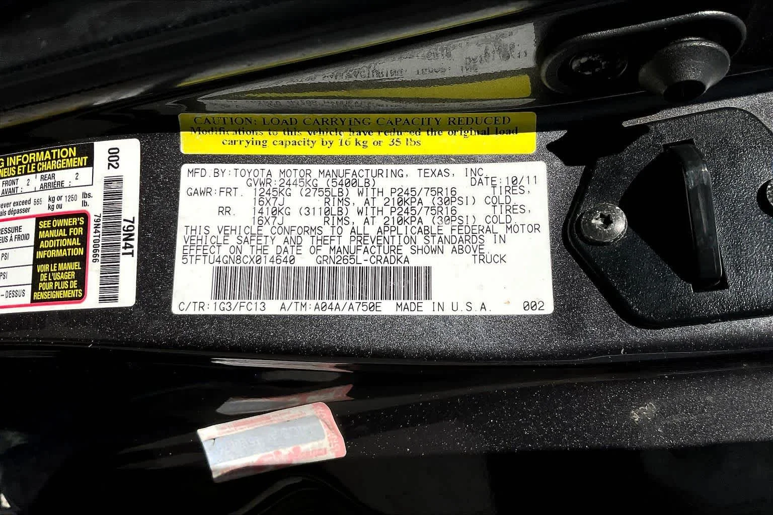 Used 2012 Magnetic Gray Metallic Toyota PreRunner image 28