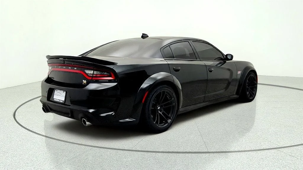 Used 2021 Pitch Black Clearcoat Dodge Scat Pack Widebody RWD w/ Plus Group & Technology Group image 5