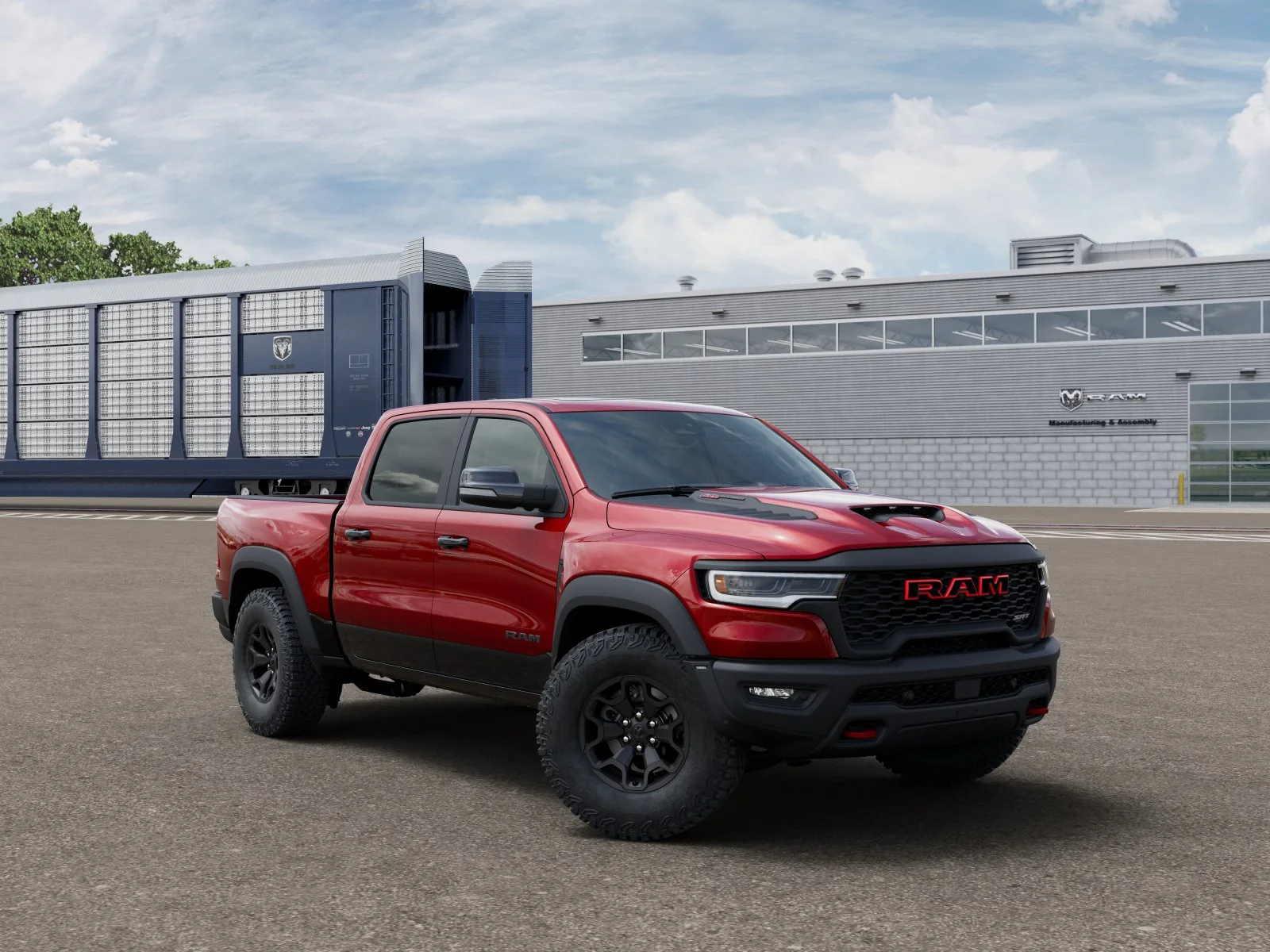 New 2027 Molten Red Pearl-Coat Exterior Paint RAM TRX image 5