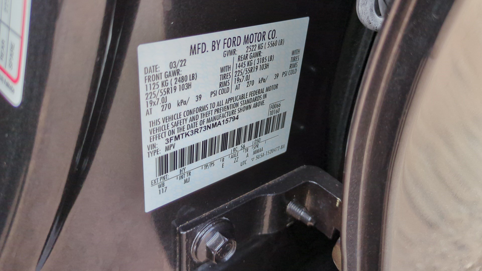 Used 2022 Gray Metallic Ford Premium image 33