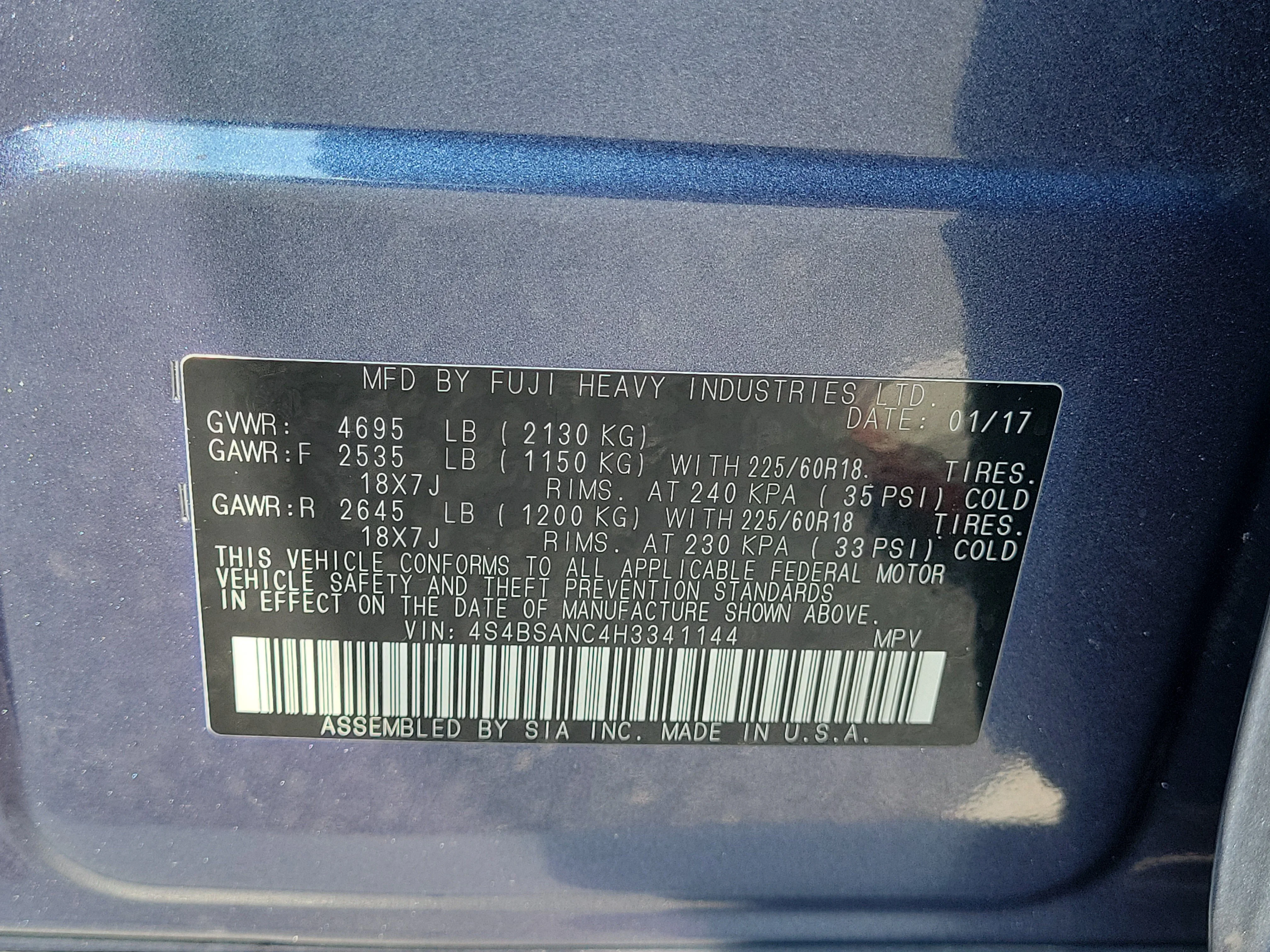 Used 2017 Blue Subaru 2.5i image 35