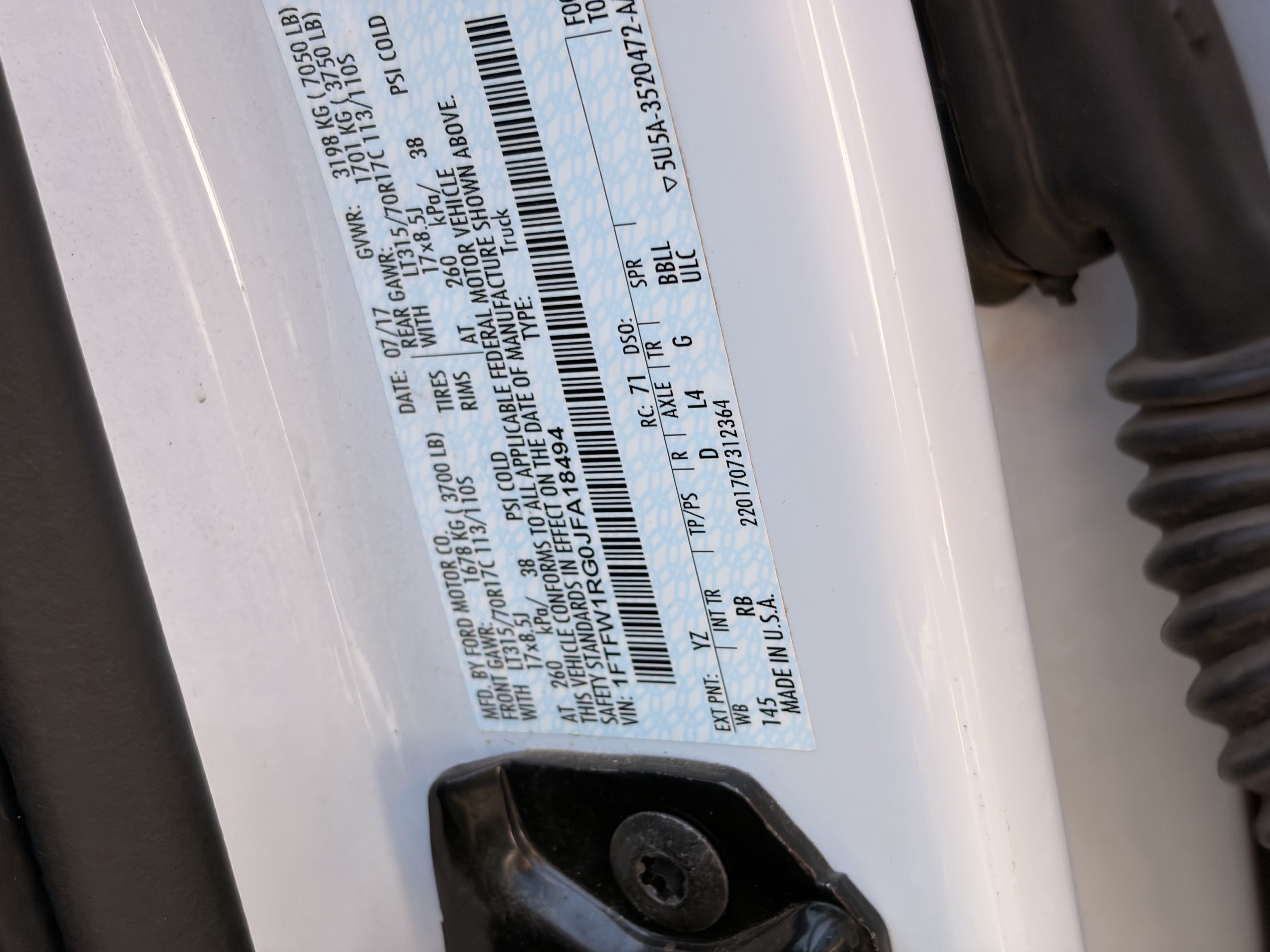 Used 2018 Oxford White Ford Raptor image 13