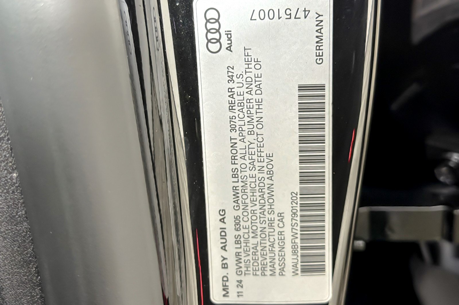 Used 2025 Mythos Black Metallic Audi performance quattro image 26