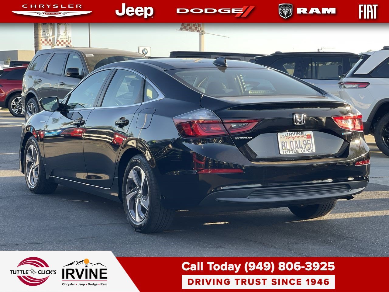 Used 2019 Crystal Black Pearl Honda EX image 4