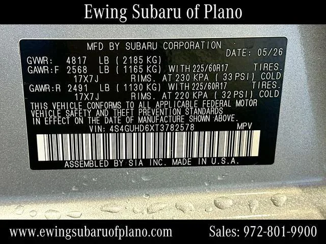 New 2026 ICE SILVER METALLIC Subaru Premium image 66