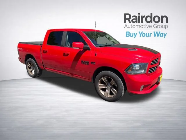 Used 2016 Flame Red Clearcoat Ram Sport image 1