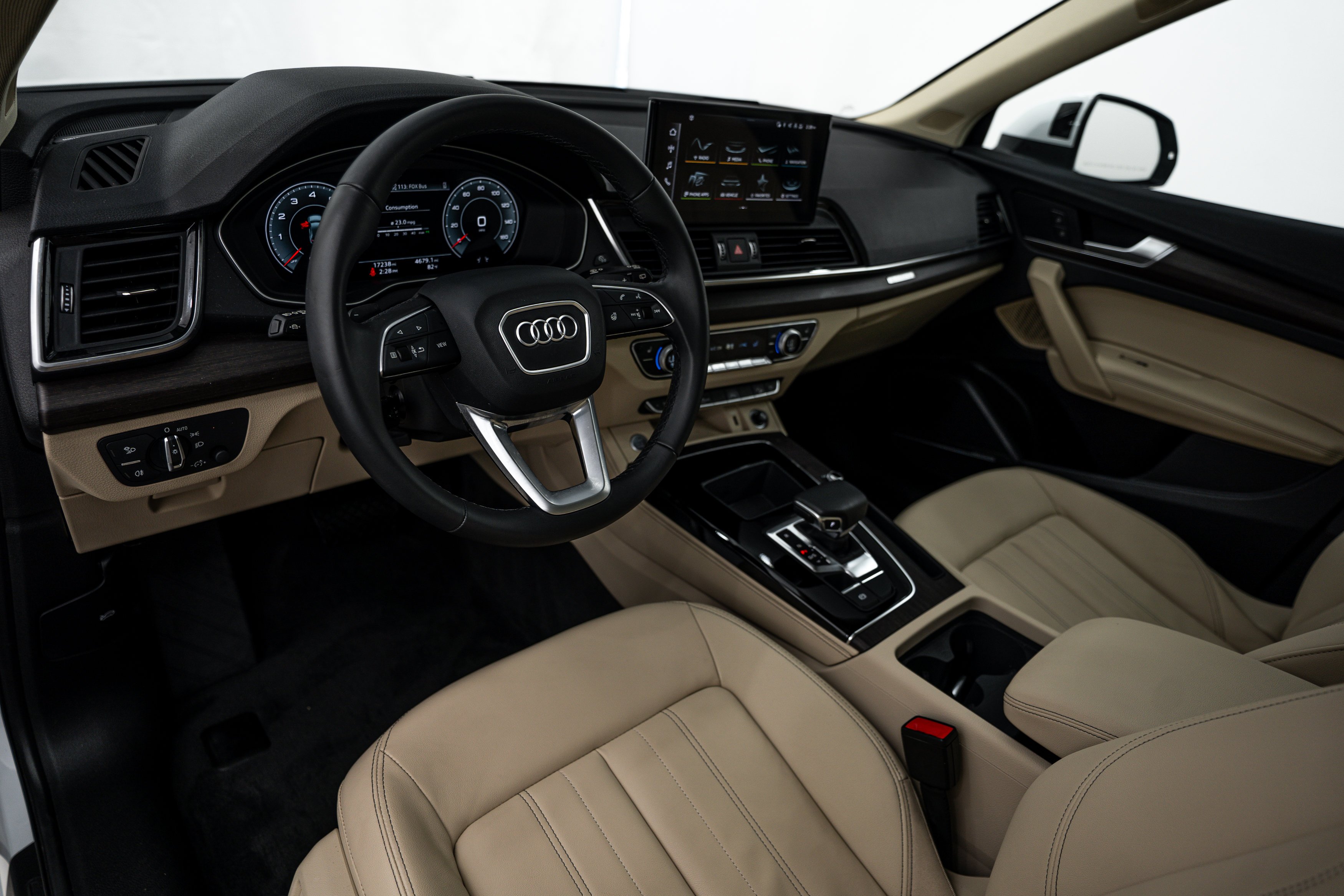 Certified Used 2023 Glacier White Metallic Audi S line Premium Plus image 9
