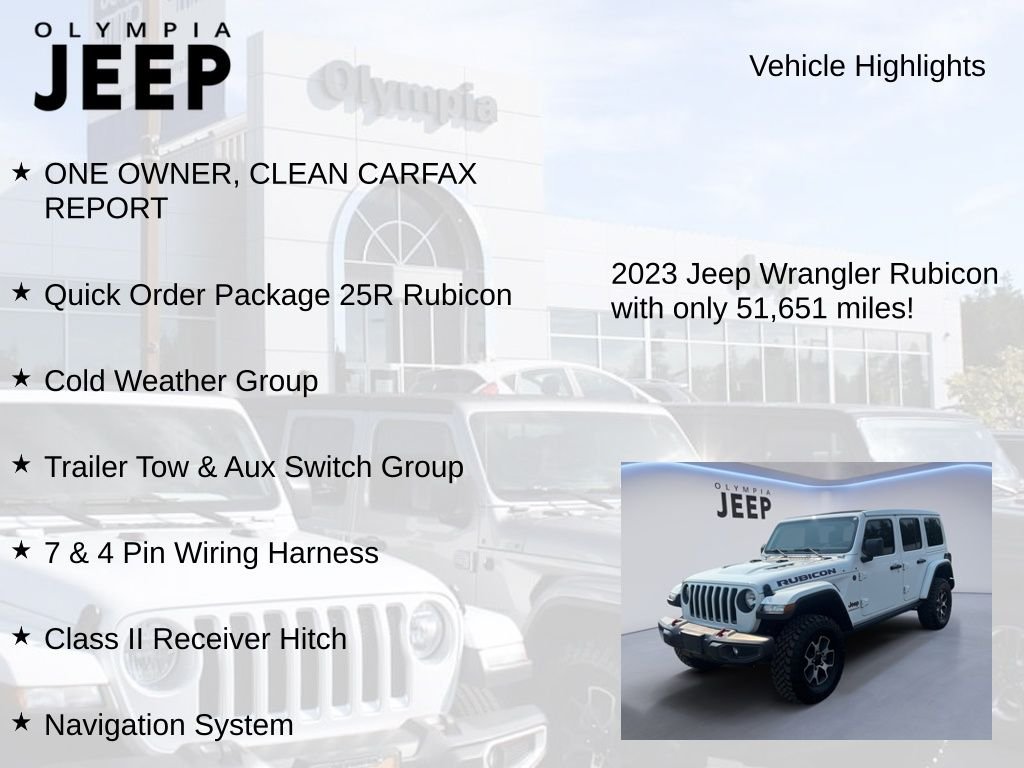 Used 2023 White Jeep Rubicon image 7