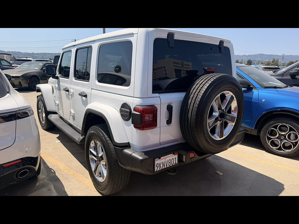 Used 2023 Bright White Clear Coat Jeep Sahara image 4
