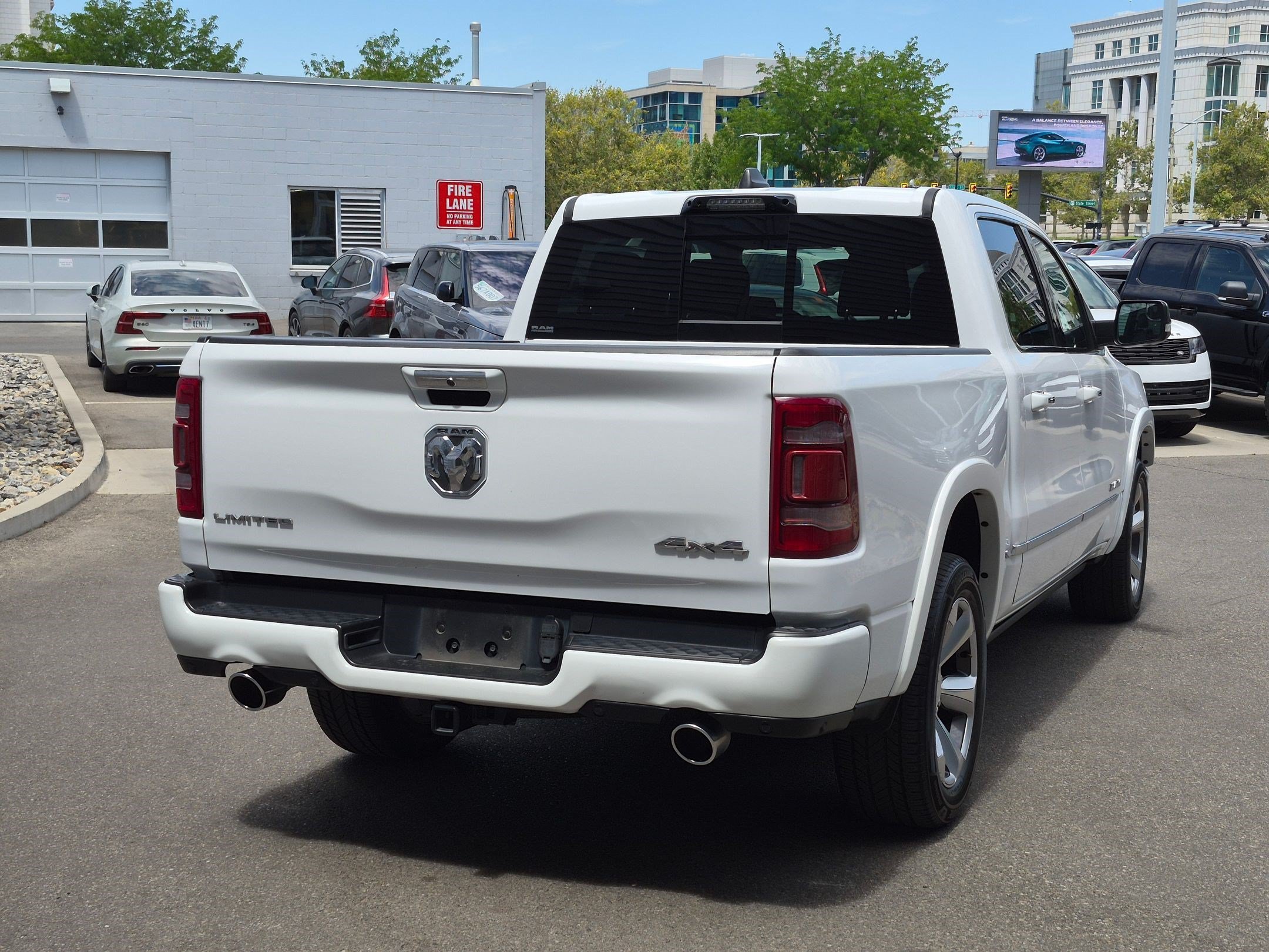 Used 2021 Bright White Clearcoat Ram Limited image 3