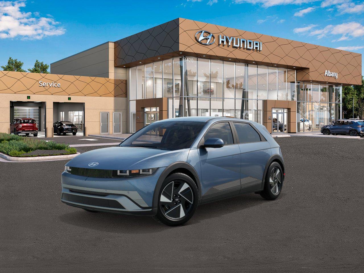 New 2026 Blue Hyundai SEL image 1