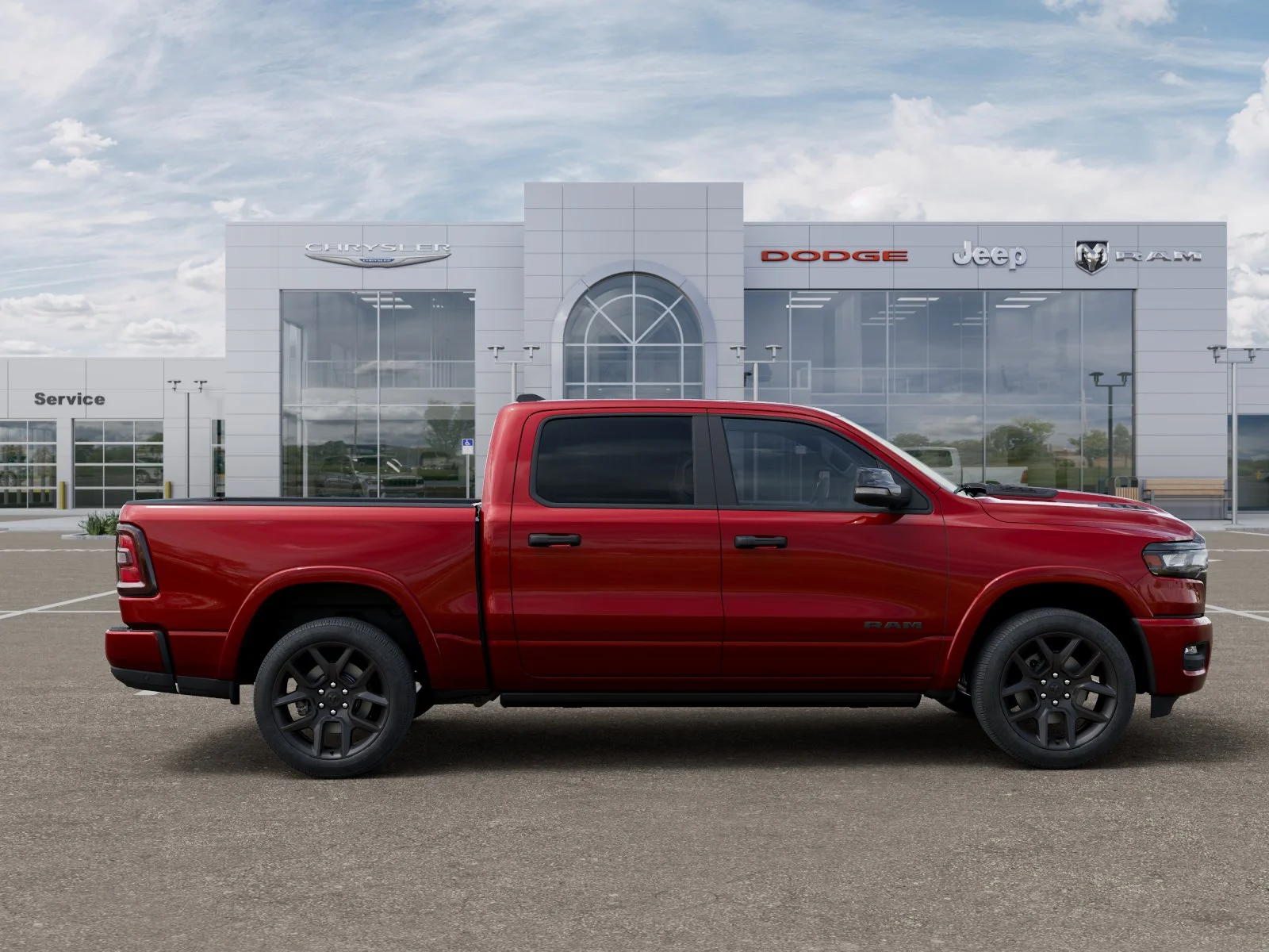 New 2026 Molten Red Pearl-Coat Exterior Paint RAM Laramie image 21
