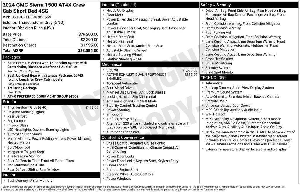 Used 2024 Gray GMC AT4X image 24