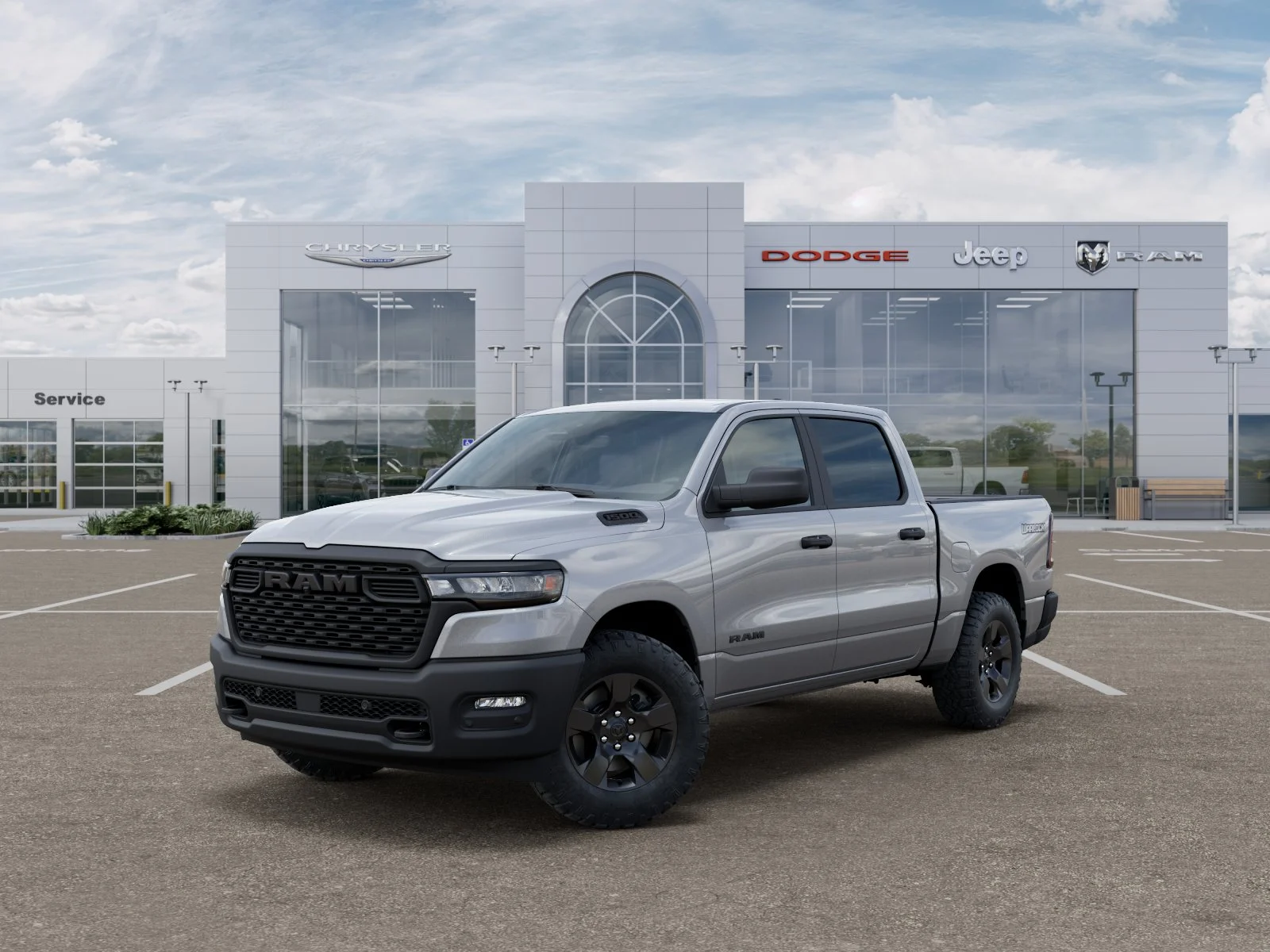 New 2026 Billet Silver Metallic Clear-Coat Exterior Paint RAM Warlock image 74