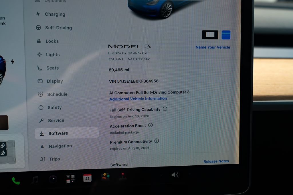 Used 2019 Deep Blue Metallic Tesla Performance image 13