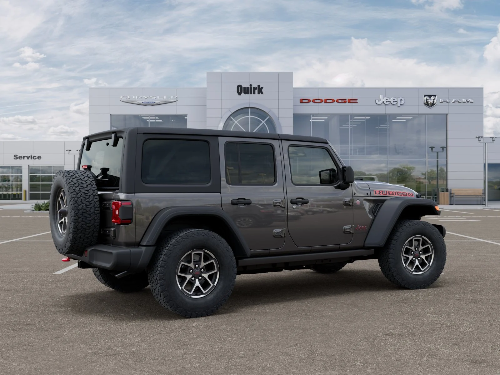 New 2026 Granite Crystal Metallic Clear-Coat Exterior Paint Jeep Rubicon image 30