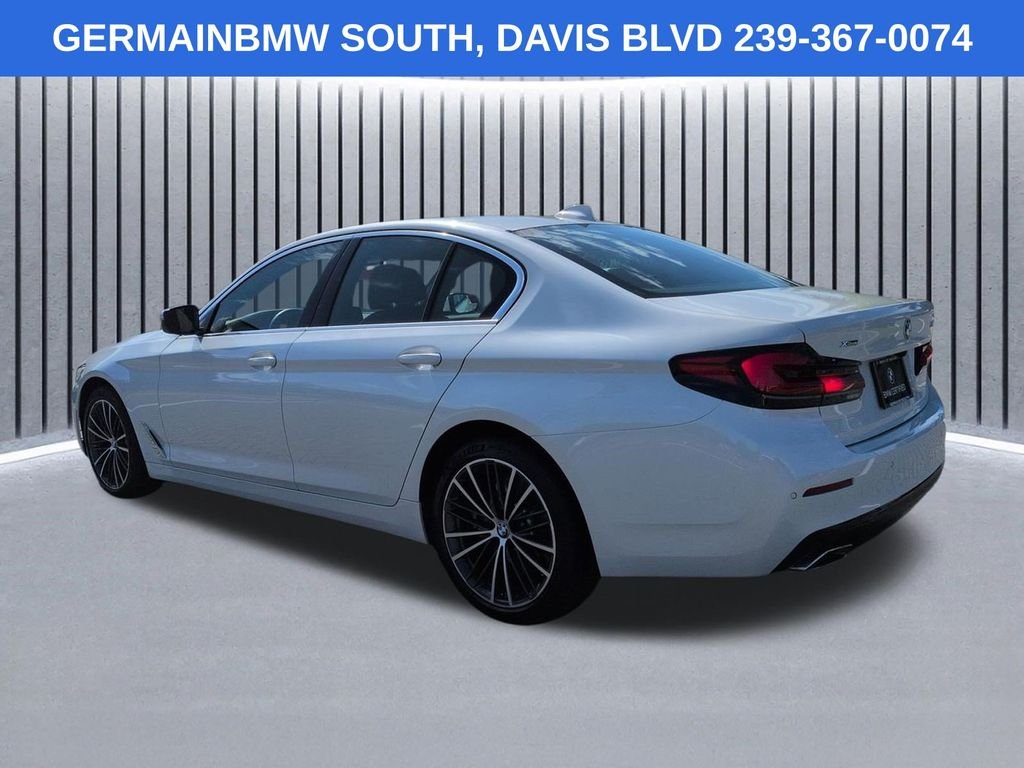 Certified Used 2023 White Metallic BMW 540i xDrive image 7