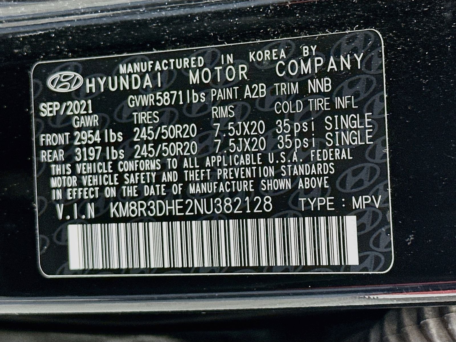 Used 2022 Abyss Black Pearl Hyundai SEL image 34