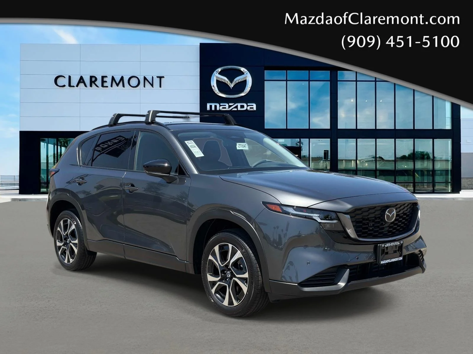 New 2026 Machine Gray Metallic Mazda 2.5 S Preferred AWD image 1