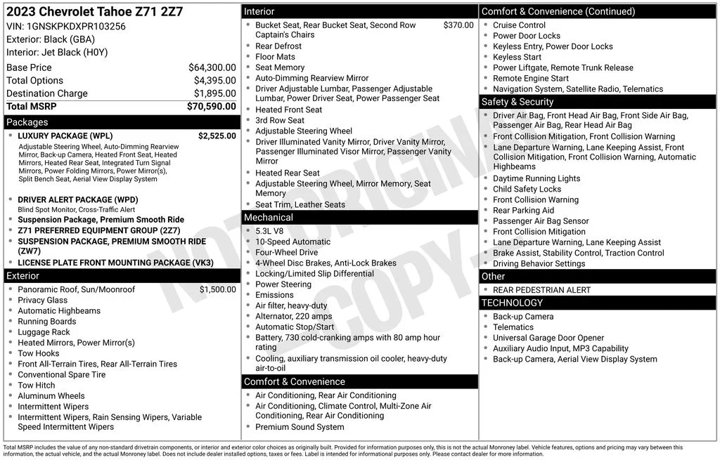 Used 2023 Black Chevrolet Z71 image 26