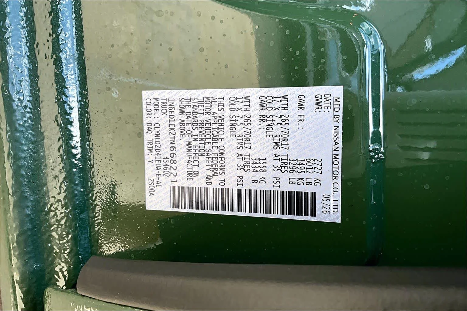 New 2026 Tactical Green Metallic Nissan PRO-4X image 18