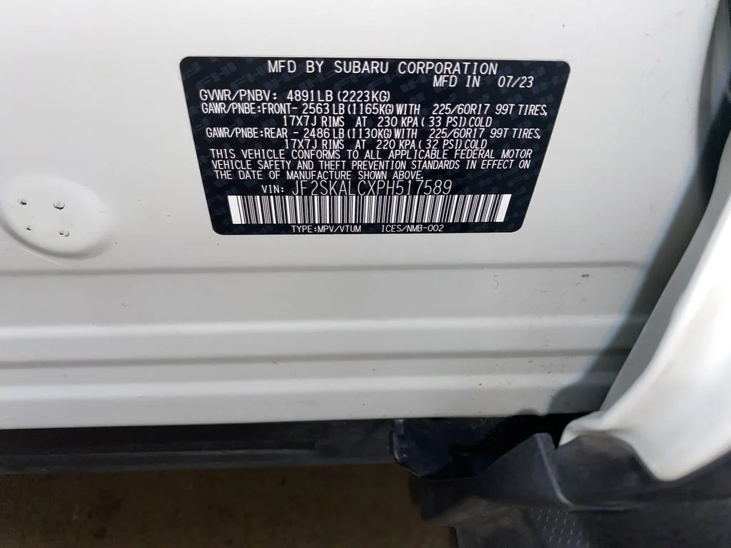 Certified Used 2023 White Subaru Wilderness image 29