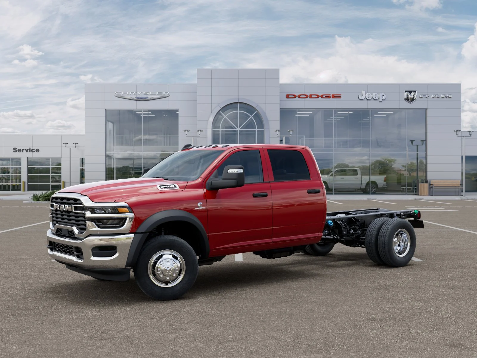 New 2026 Flame Red Clear-Coat Exterior Paint RAM Tradesman image 54