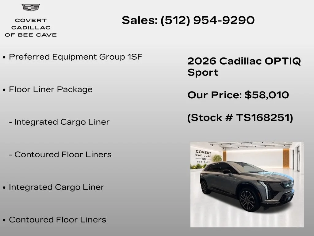 New 2026 Argent Silver Metallic Cadillac Sport image 7