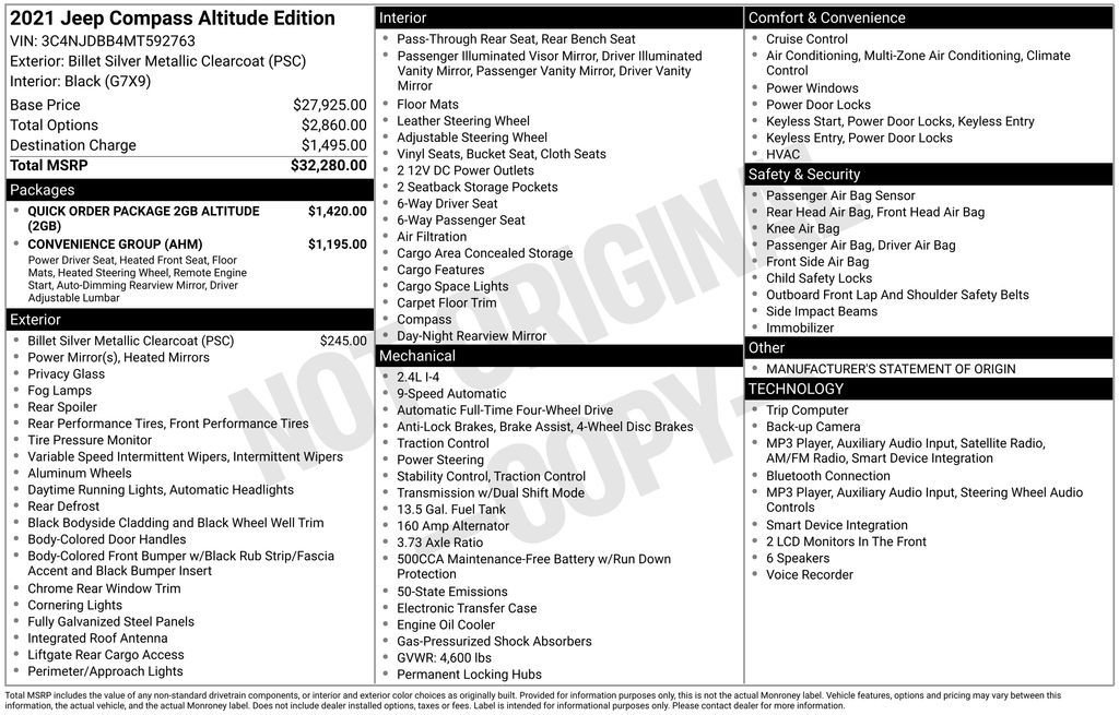 Used 2021 Silver Jeep Latitude image 5