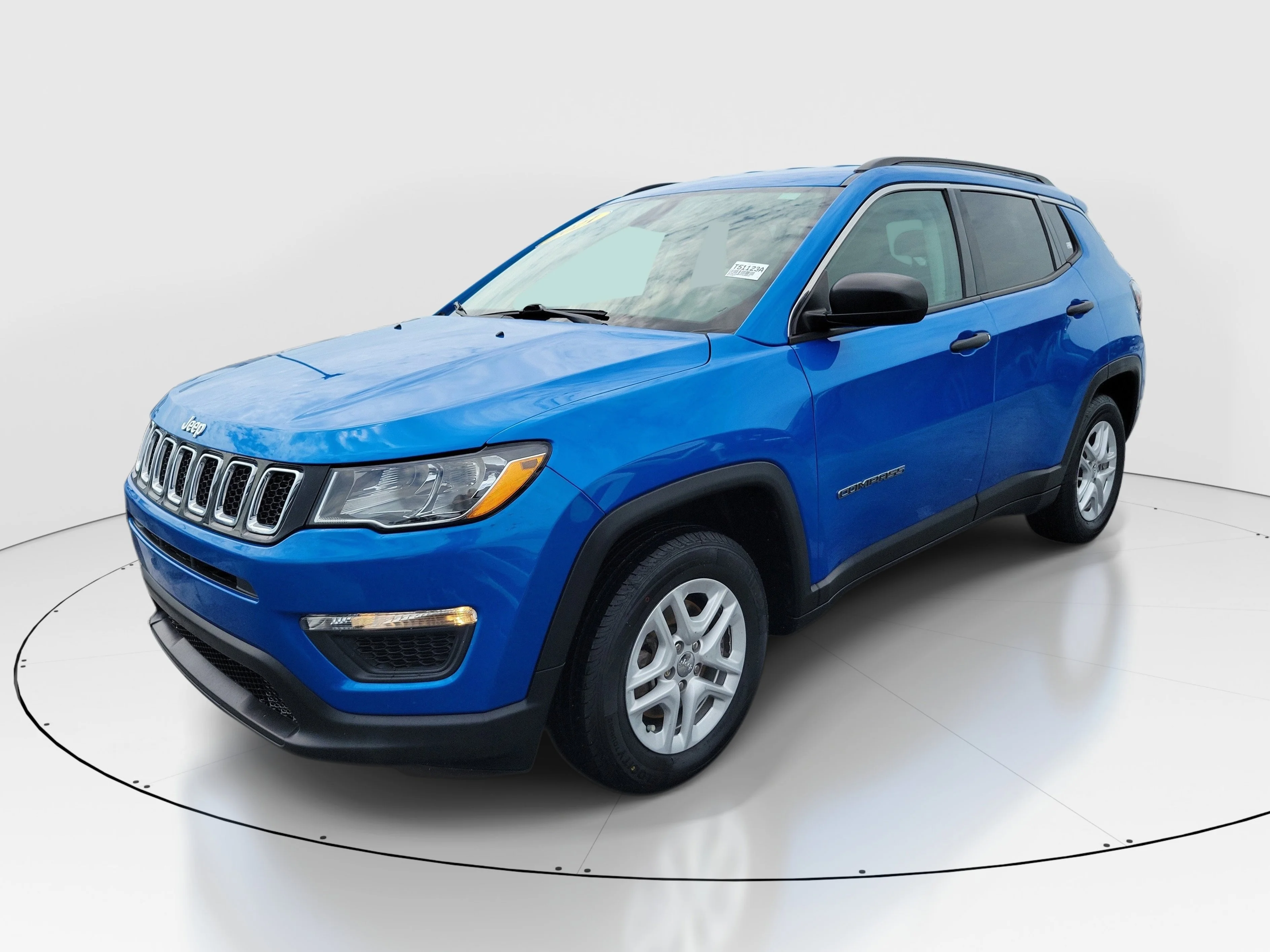 Used 2021 Laser Blue Pearlcoat Jeep Sport image 3