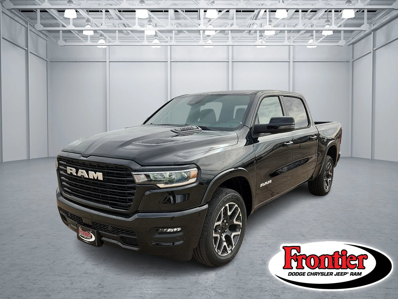 New 2027 Diamond Black Crystal Pearl-Coat  Paint Ram LARAMIE CREW CAB 4X2 5