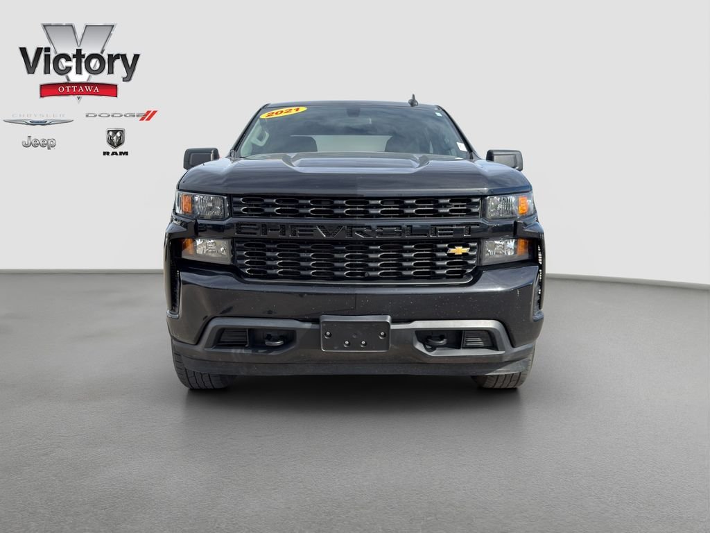 Used 2021 Chevrolet Silverado 1500 Custom with VIN 1GCUYBEF6MZ245986 for sale in Kansas City
