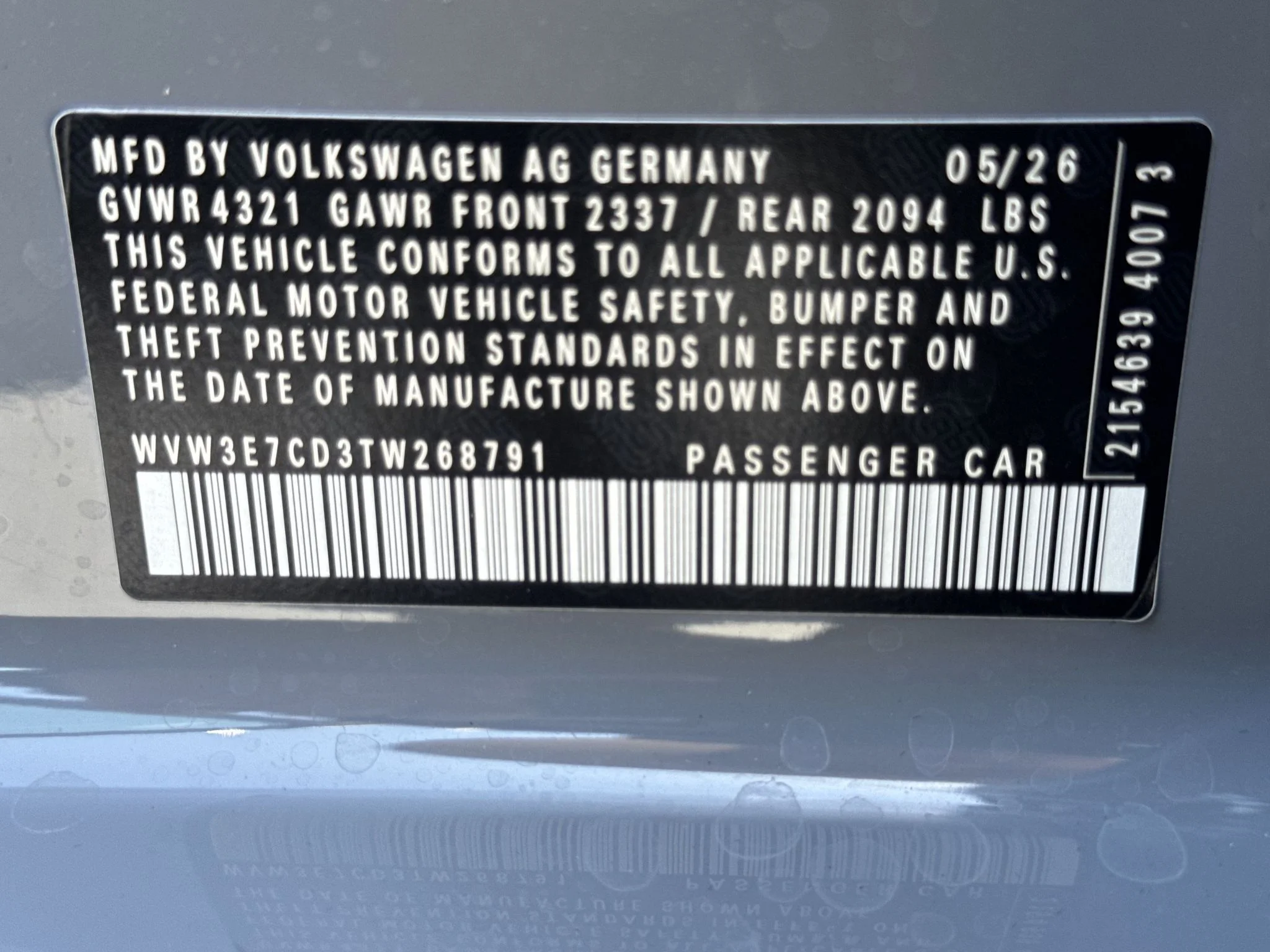 New 2026 Moonstone Gray Volkswagen SE image 34