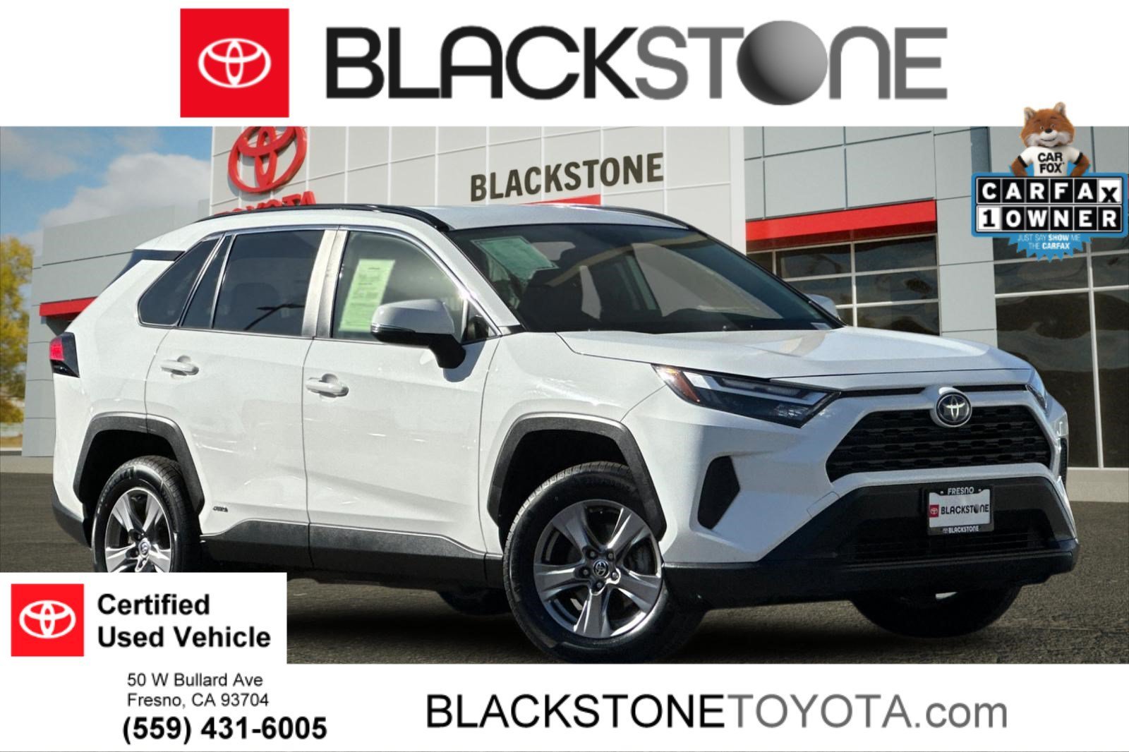 Certified Used 2023 Ice Cap Toyota Hybrid LE image 1