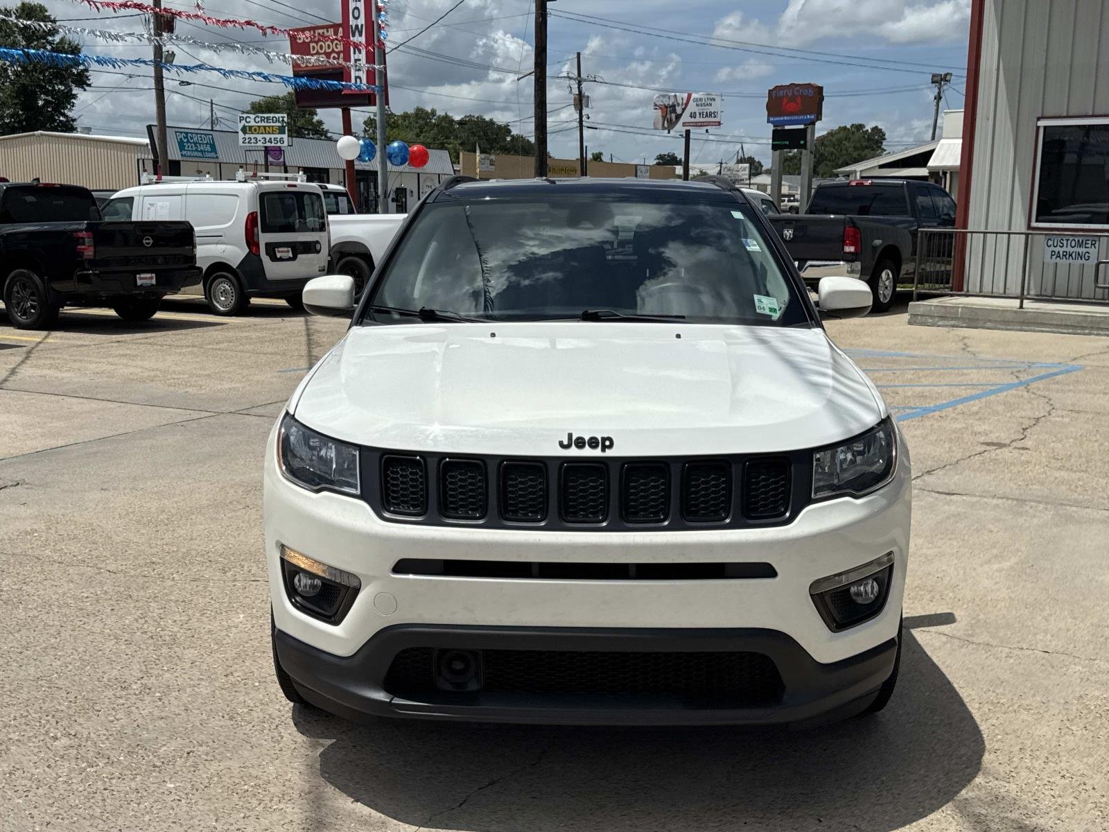 Used 2021 White Clearcoat Jeep Altitude image 2