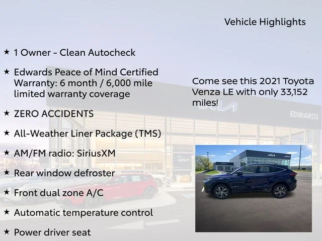 Used 2021 Blue Toyota LE image 11
