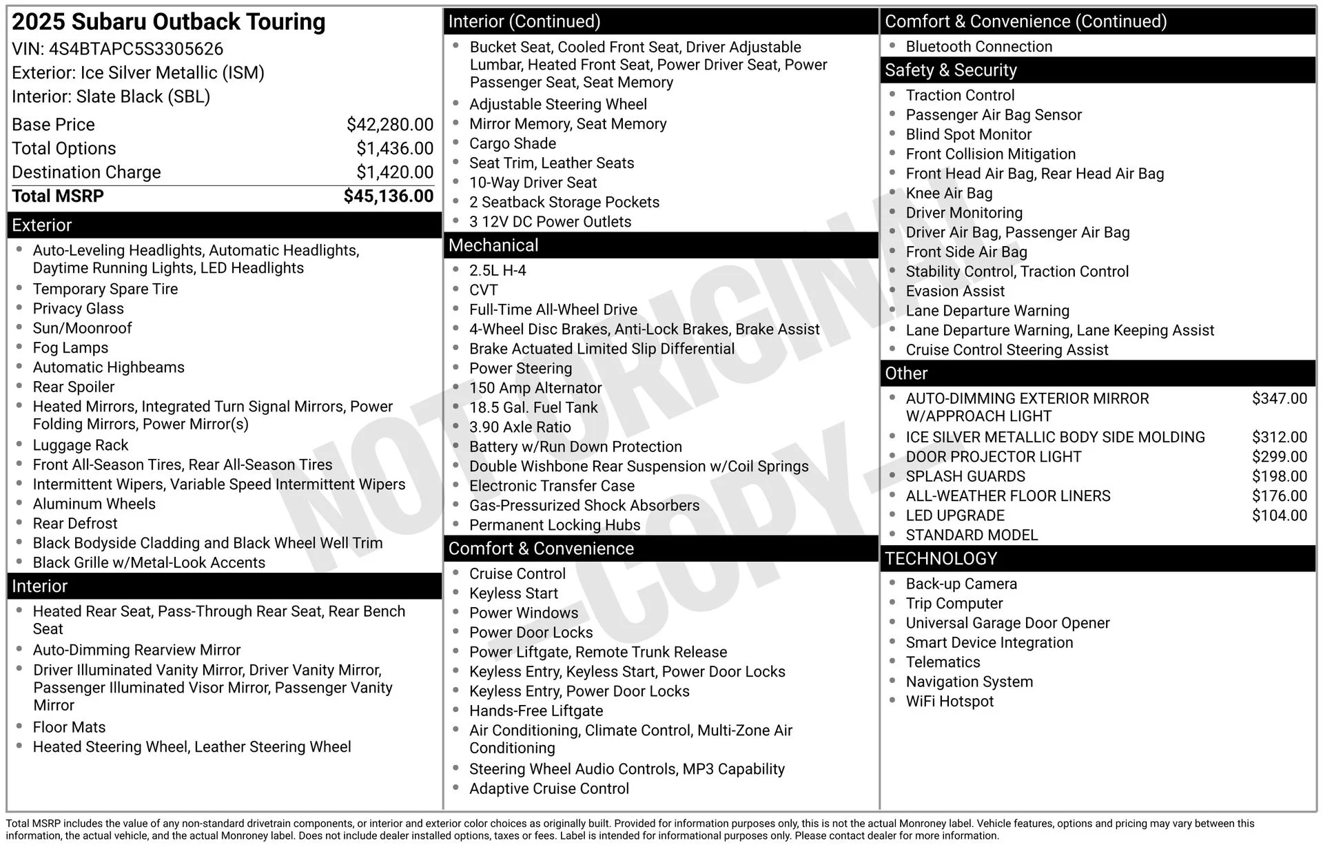 Used 2025 Silver Subaru Touring image 3