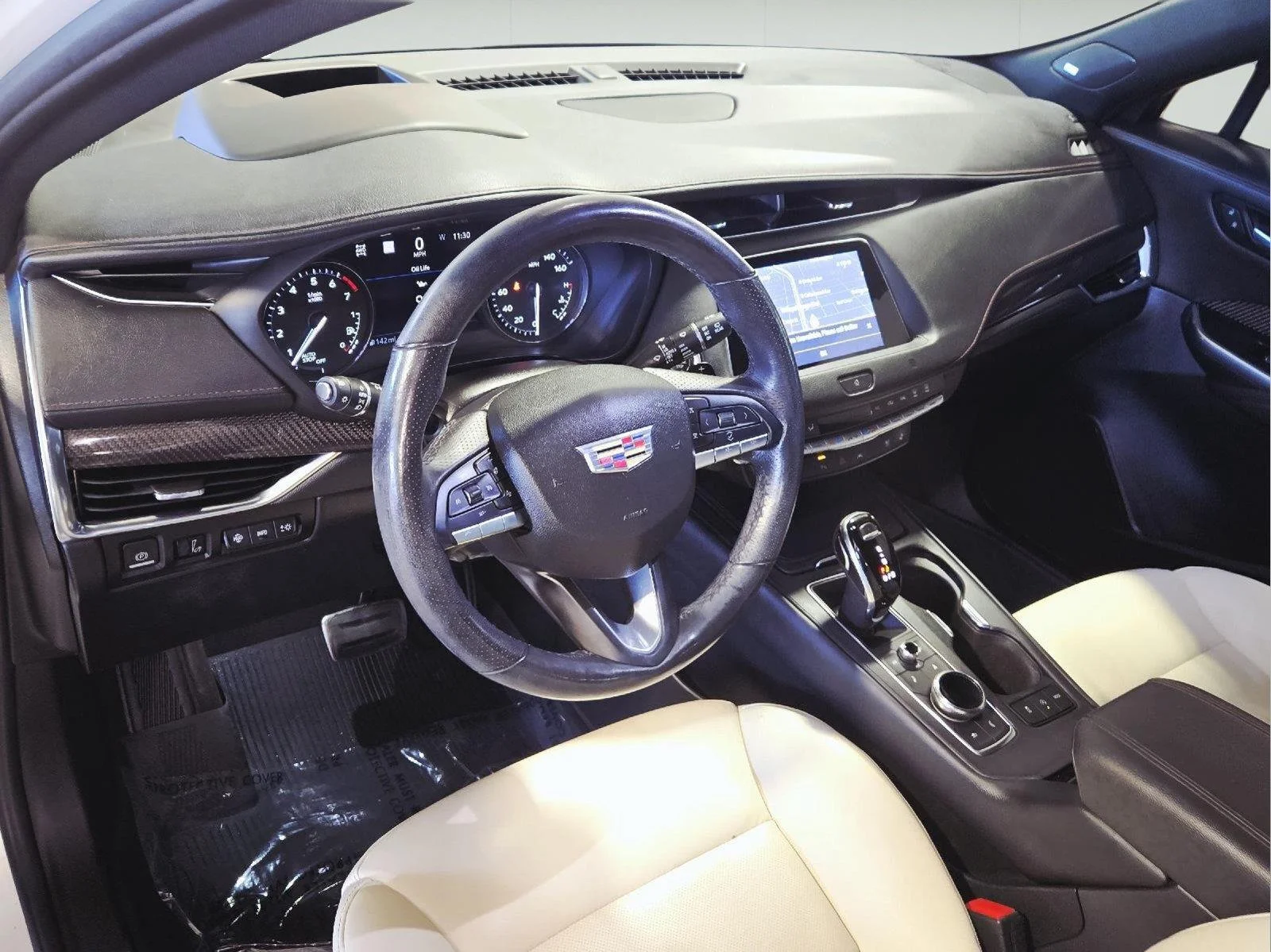 Used 2021 Crystal White Tricoat Cadillac AWD Sport image 23