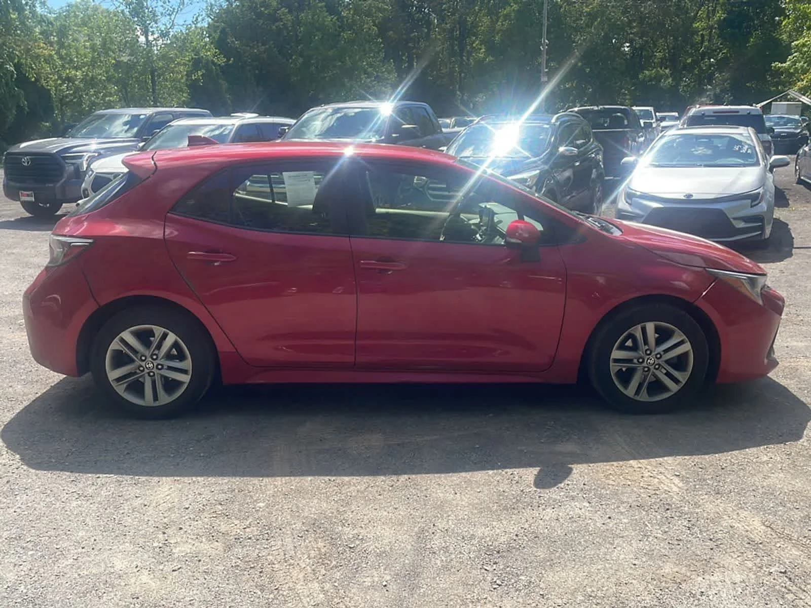 Certified Used 2021 Supersonic Red Toyota SE image 10